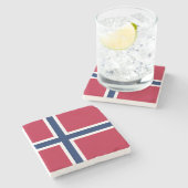 ノルウェー国旗 ストーンコースター (横)