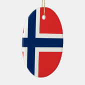 ノルウェー国旗 セラミックオーナメント (右)