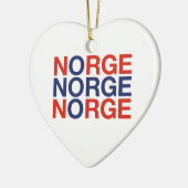 ノルウェー国旗 セラミックオーナメント (左)