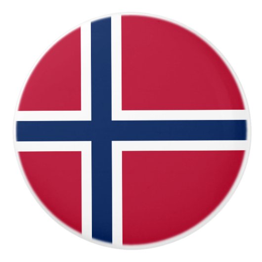 ノルウェー国旗 セラミックノブ (正面)