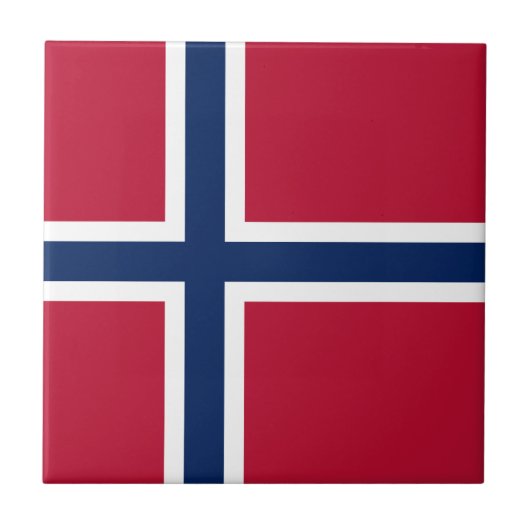 ノルウェー国旗 タイル (正面)