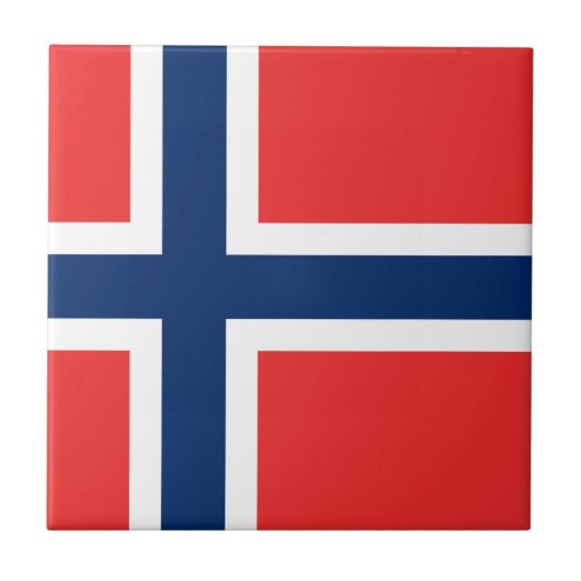 ノルウェー国旗 タイル (正面)