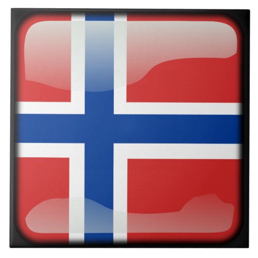 ノルウェー国旗 タイル (正面)