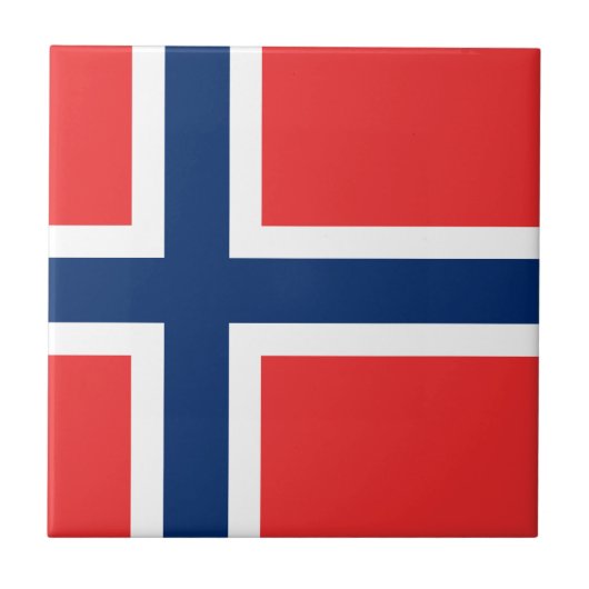 ノルウェー国旗 タイル (正面)