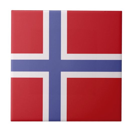 ノルウェー国旗 タイル (正面)