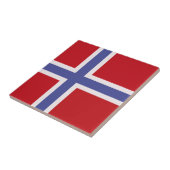 ノルウェー国旗 タイル (側面)