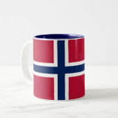 ノルウェー国旗 ツートーンマグカップ (正面左)