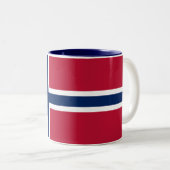 ノルウェー国旗 ツートーンマグカップ (正面右)
