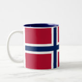 ノルウェー国旗 ツートーンマグカップ (左)