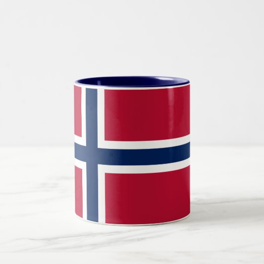 ノルウェー国旗 ツートーンマグカップ (中央)