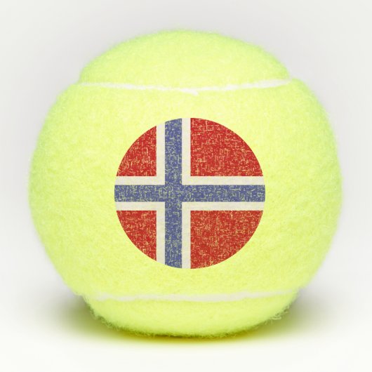 ノルウェー国旗 テニスボール (正面)