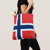 ノルウェー国旗 トートバッグ (クローズアップ)