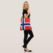 ノルウェー国旗 トートバッグ (モデル)