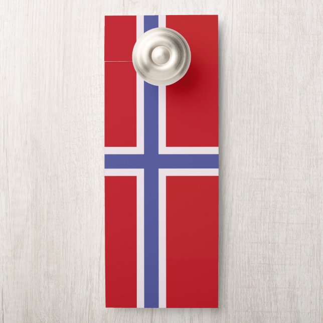 ノルウェー国旗 ドアノブサイン (ノブ)