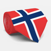 ノルウェー国旗&ノルウェーのビジネス,旅行/スポーツ ネクタイ (ロール)