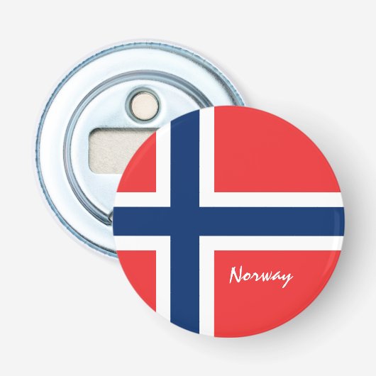 ノルウェー国旗&ノルウェーパーティー/スポーツドリンク 栓抜き (正面)