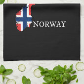 ノルウェー国旗 – ノルウェー国旗 キッチンタオル (折り畳み)