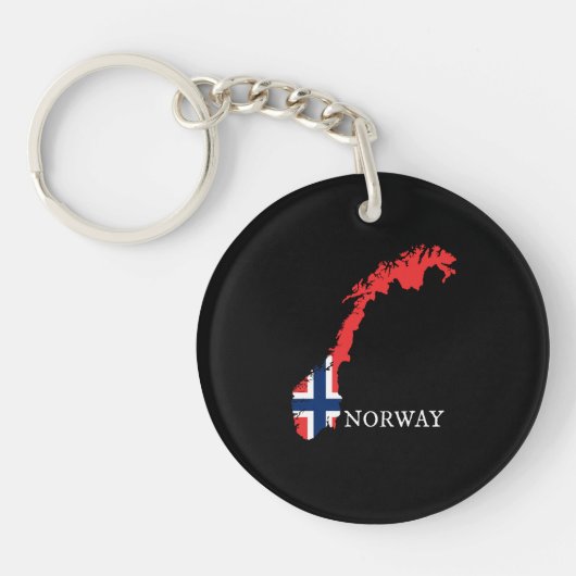 ノルウェー国旗 – ノルウェー国旗 キーホルダー (正面)