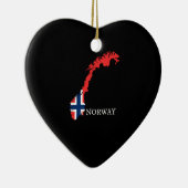 ノルウェー国旗 – ノルウェー国旗 セラミックオーナメント (右)