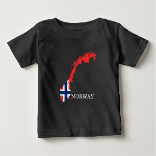 ノルウェー国旗 – ノルウェー国旗 ベビーTシャツ