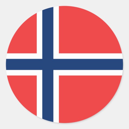 ノルウェー国旗、ノルウェー国旗 ラウンドシール (正面)