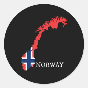 ノルウェー国旗 – ノルウェー国旗 ラウンドシール
