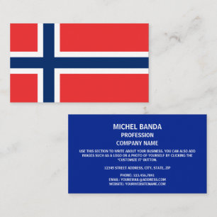 ノルウェー国旗、ノルウェー国旗 名刺