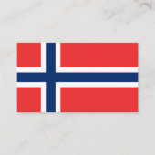 ノルウェー国旗、ノルウェー国旗 名刺 (正面)