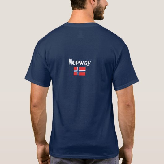 ノルウェー国旗、ノルウェー国旗 Tシャツ (裏面)