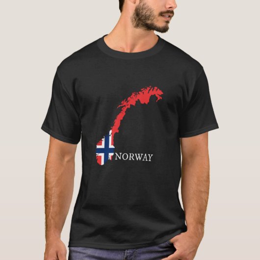 ノルウェー国旗 – ノルウェー国旗 Tシャツ (正面)