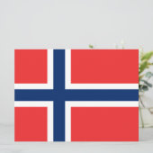 ノルウェー国旗（ノルウェー） カード (スタンド正面)