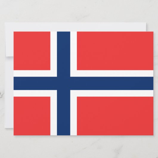 ノルウェー国旗（ノルウェー） カード (正面)