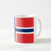 ノルウェー国旗(ノルウェー) コーヒーマグカップ (正面右)