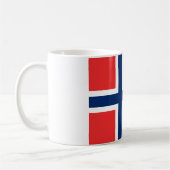 ノルウェー国旗(ノルウェー) コーヒーマグカップ (左)