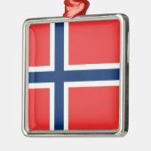 ノルウェー国旗（ノルウェー）セラミックオーナメント メタルオーナメント (左)