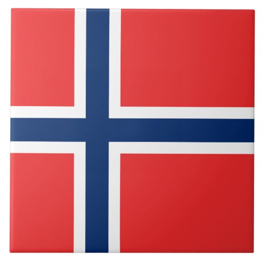 ノルウェー国旗（ノルウェー） タイル (正面)