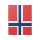 ノルウェー国旗(ノルウェー) ノートパッド (回転)