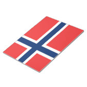 ノルウェー国旗(ノルウェー) ノートパッド (アングル)