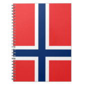 ノルウェー国旗(ノルウェー) ノートブック (正面)