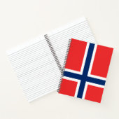 ノルウェー国旗(ノルウェー) ノートブック (内部)
