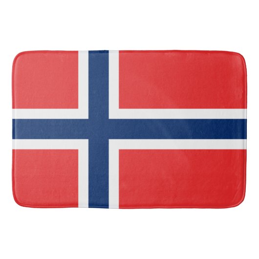 ノルウェー国旗（ノルウェー） バスマット (正面)