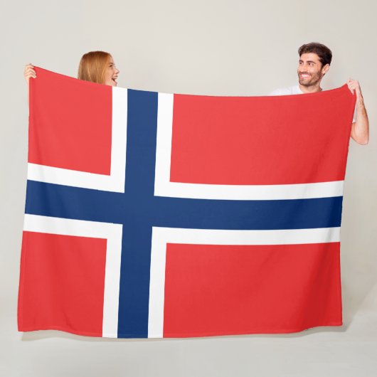 ノルウェー国旗（ノルウェー） フリースブランケット (インサイチュ)