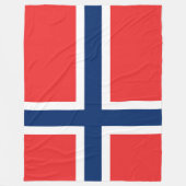 ノルウェー国旗（ノルウェー） フリースブランケット (正面)