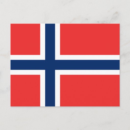 ノルウェー国旗(ノルウェー) ポストカード (正面)