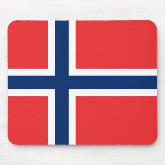ノルウェー国旗(ノルウェー) マウスパッド (正面)