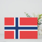 ノルウェー国旗（ノルウェー） 便箋 (スタンド正面)