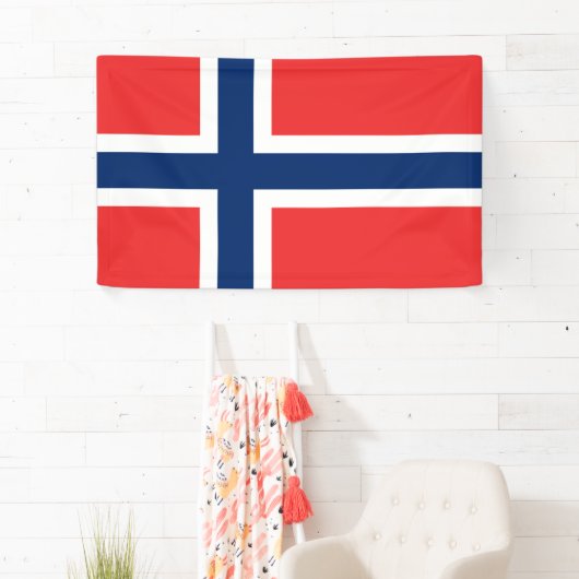 ノルウェー国旗(ノルウェー) 横断幕 (インサイチュ)