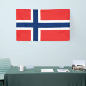 ノルウェー国旗(ノルウェー) 横断幕 (トレードショー)