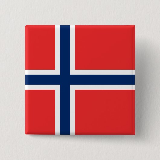 ノルウェー国旗(ノルウェー) 缶バッジ (正面)