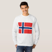 ノルウェー国旗（ノルウェー） Tシャツ (正面フル)